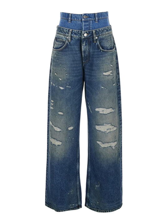 Double-Waisted Jeans