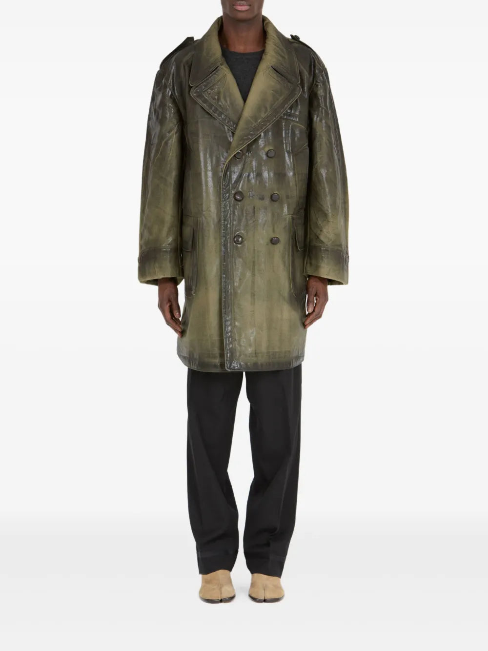 Maison Margiela Double breasted & peacoat - Green | 40c06ef9537ab894ce21b18706b552c382c661c8