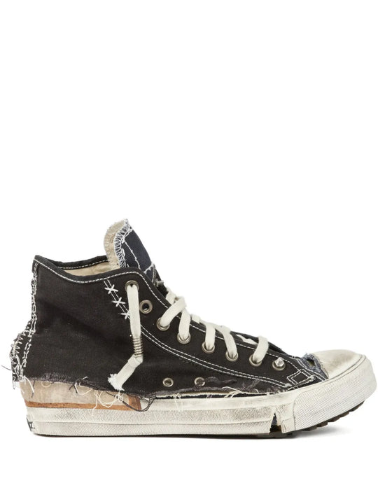 High-Top Sneakers With A Worn-Look Finish