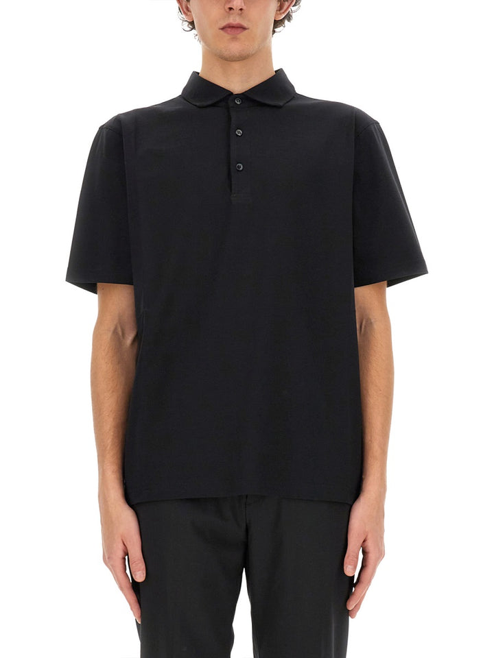 Lardini Polo - Black | Wanan Luxury
