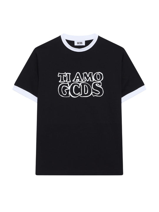 "Ti Amo Gcds" Outlined Logo T-Shirt