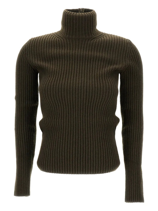 Ribbed Turtleneck Sweater