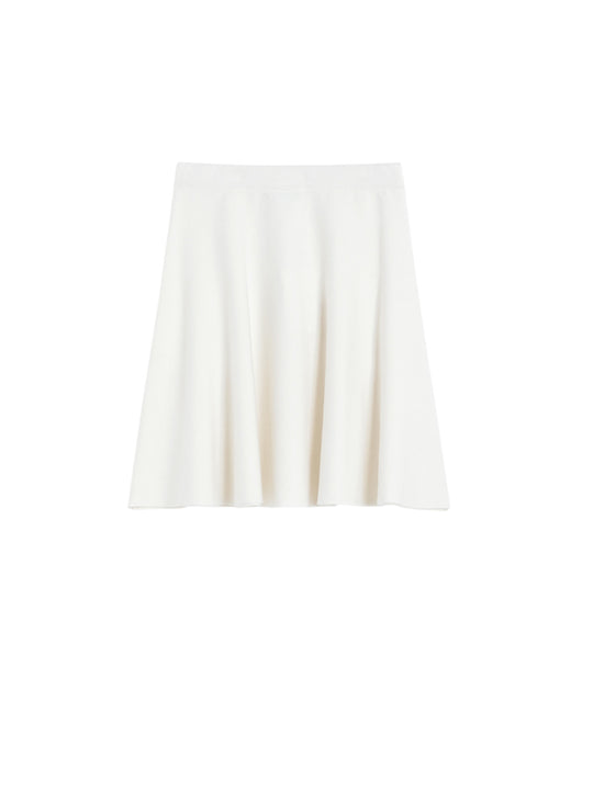 Cotton And Viscose Crepe Miniskirt