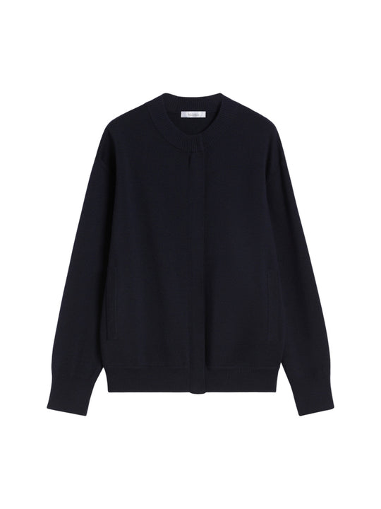 Wool Cardigan With A Cloth Stitch