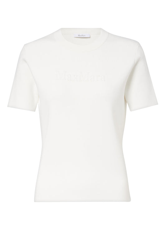 Adelio Crepe T-Shirt With Logo