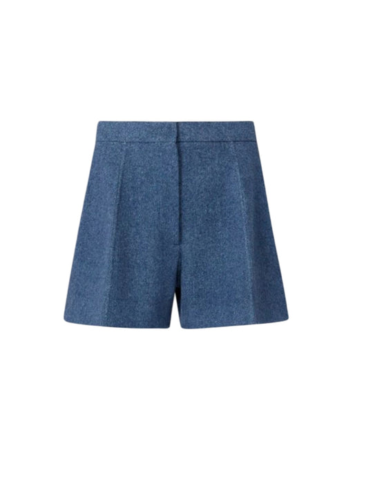 Wool Bermuda Shorts - Runway - Blue