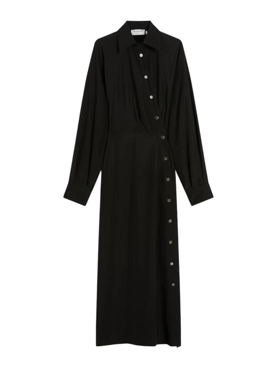 Asymmetrical Shirtdress - Black