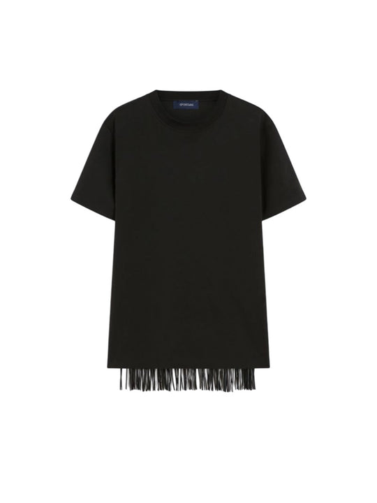 Fringed T-Shirt - Black