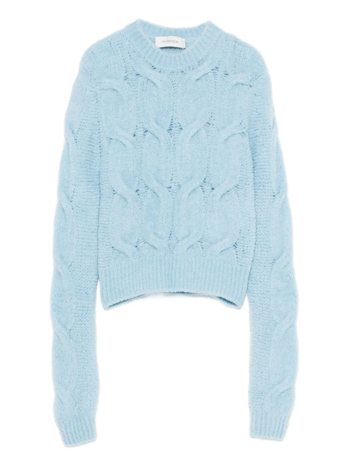 Sportmax SWEATER - Blue | 04d4580fba1f0c20b773e35c8178b0af1a120e7d