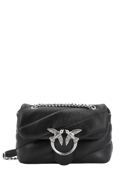 Matelassé Leather Shoulder Bag With Iconic Love Birds Buckle