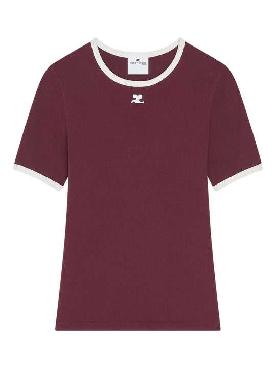 Cotton T-Shirt With Contrasting Trim