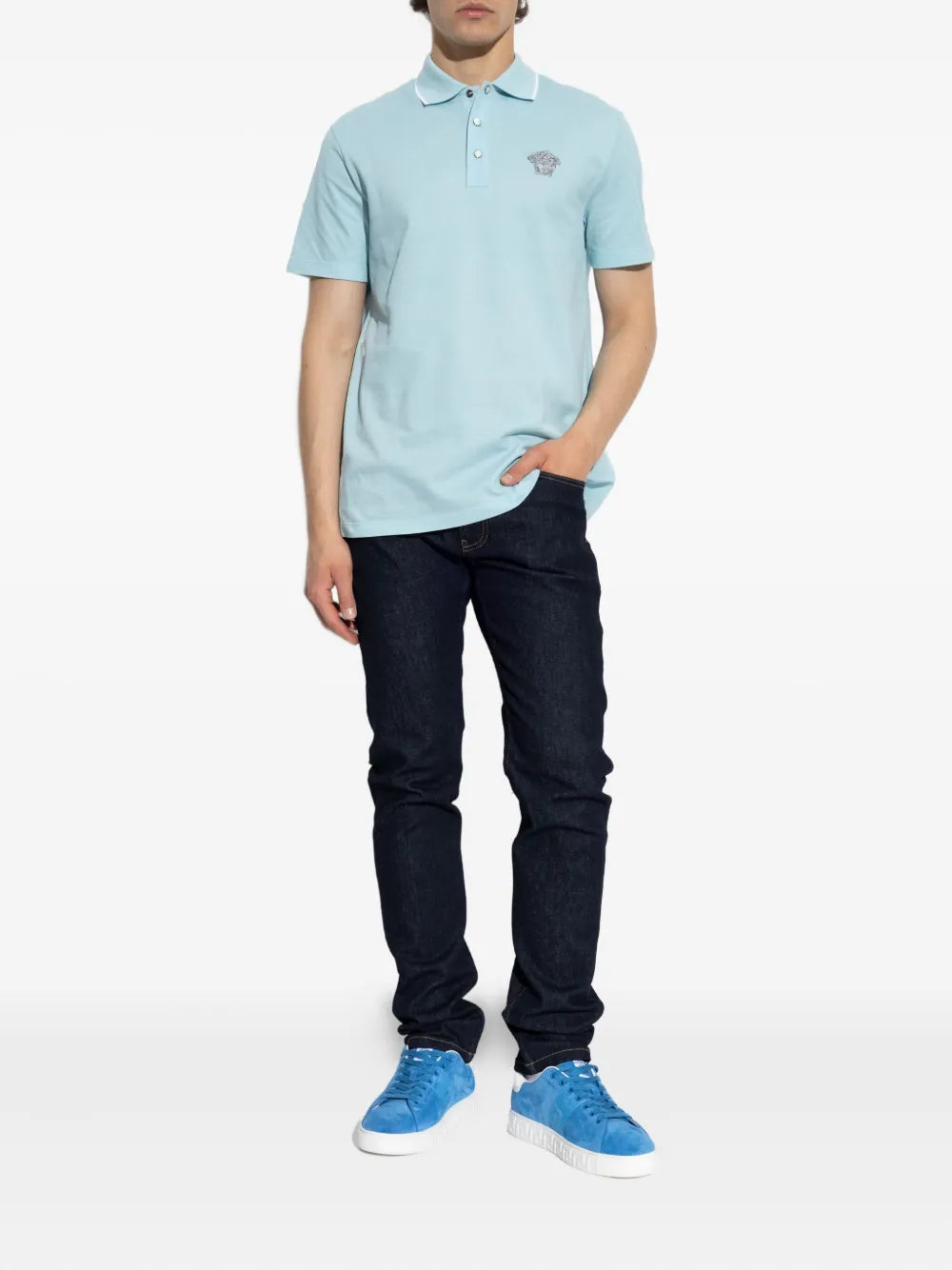 Versace POLO - Blue | c80fee41269b85fbe4af4a5de836d92923dd7c57