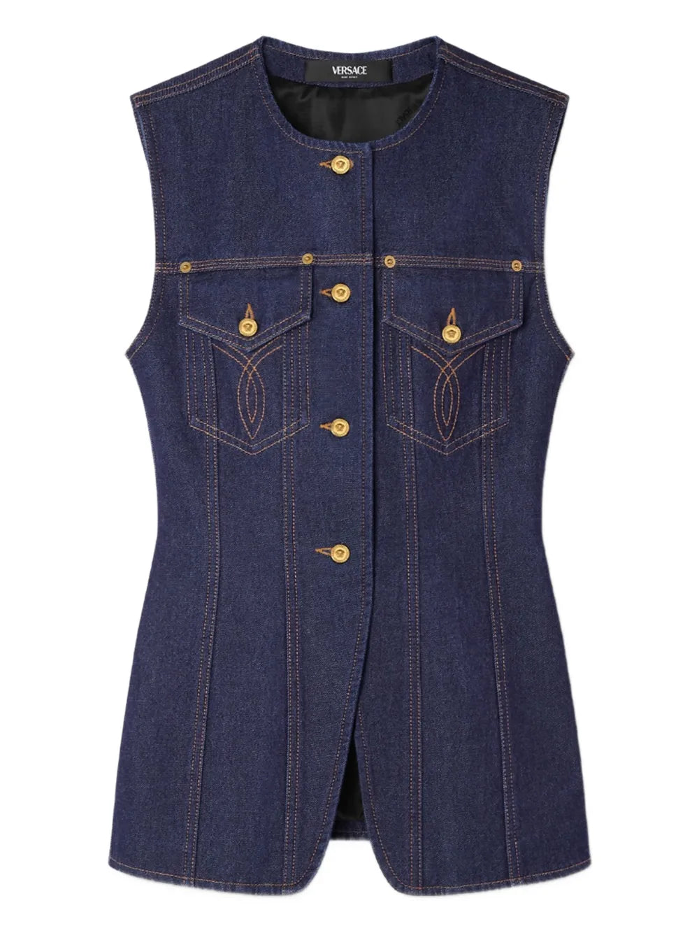 Versace TOP - Blue | 1c3cb7f2b88d55def27987fc2b5afb7cf88f9b7a