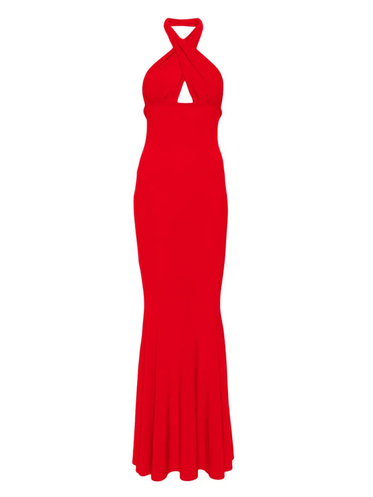 Halterneck Evening Dress