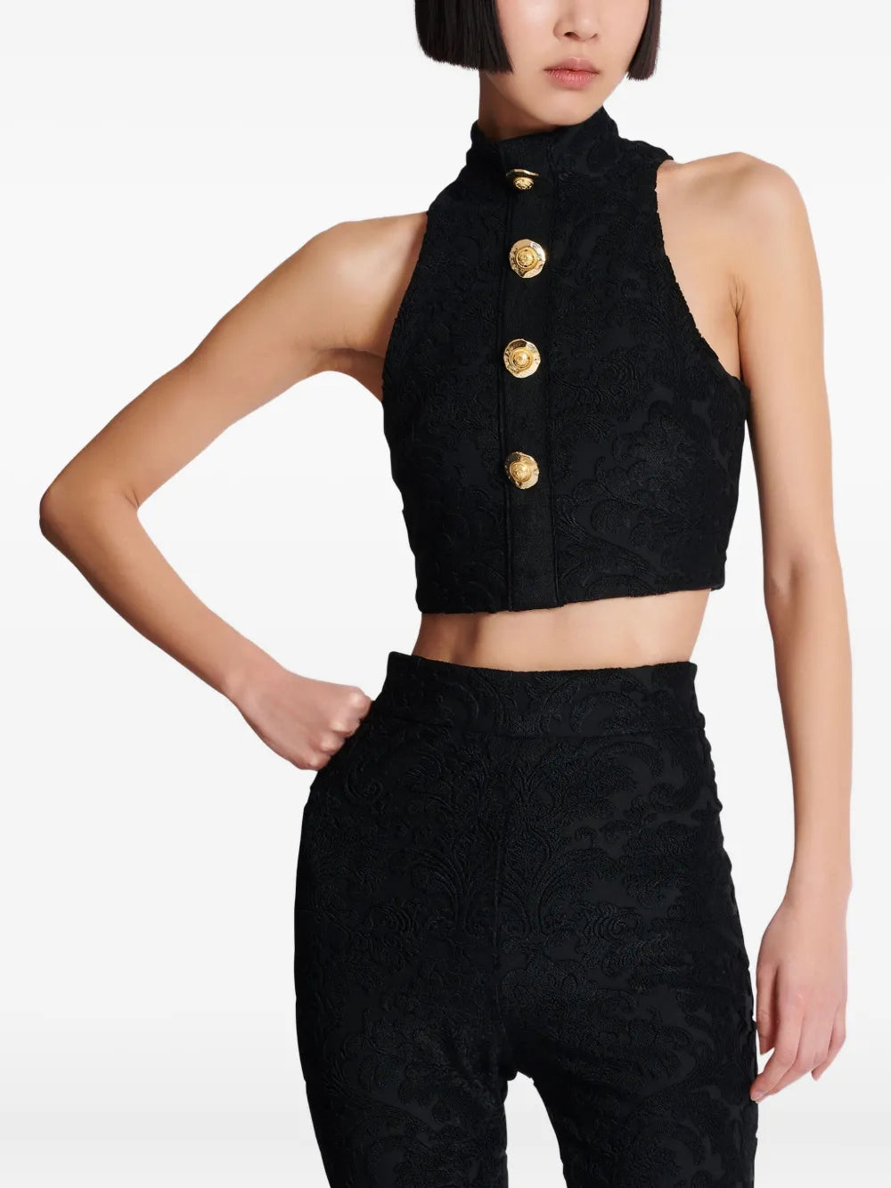 Balmain TOP - Black | ec19ff1d518e6a0a18cd482724b987cae779d5e8