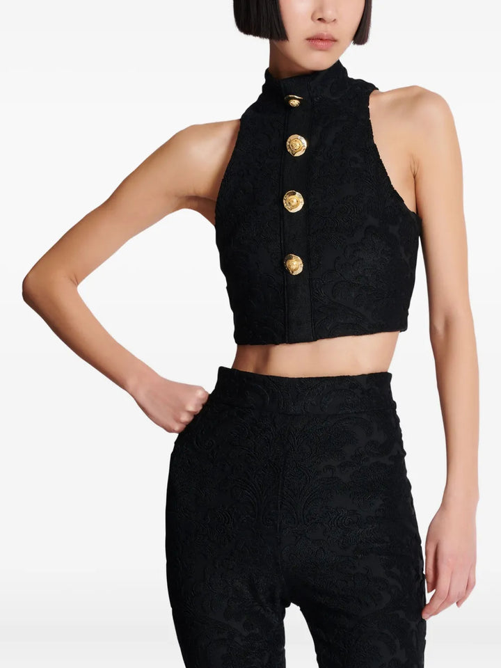 Balmain TOP - Black | ec19ff1d518e6a0a18cd482724b987cae779d5e8