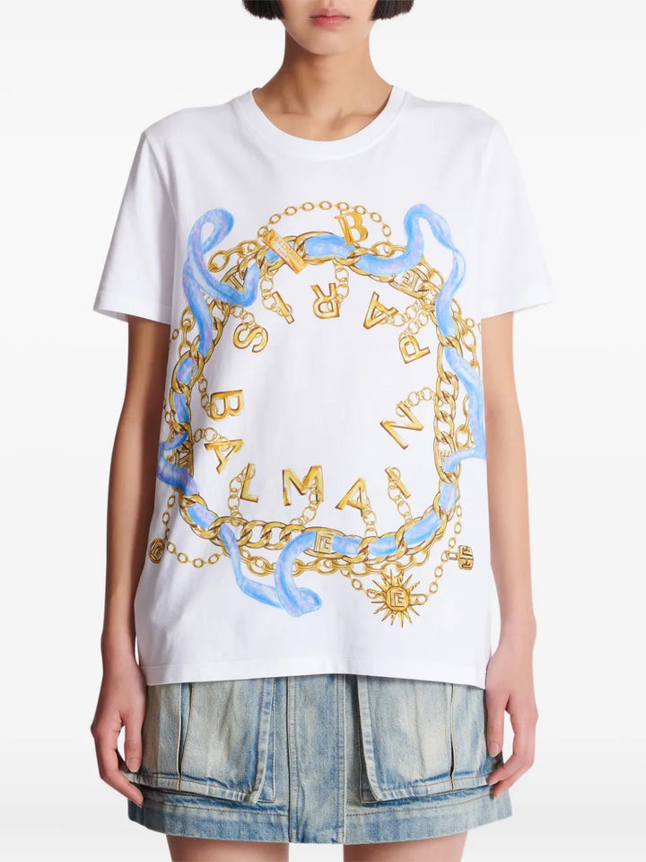 Balmain TSHIRT - White | 57663e58d5e728ddf3eb4850838c266e72332058