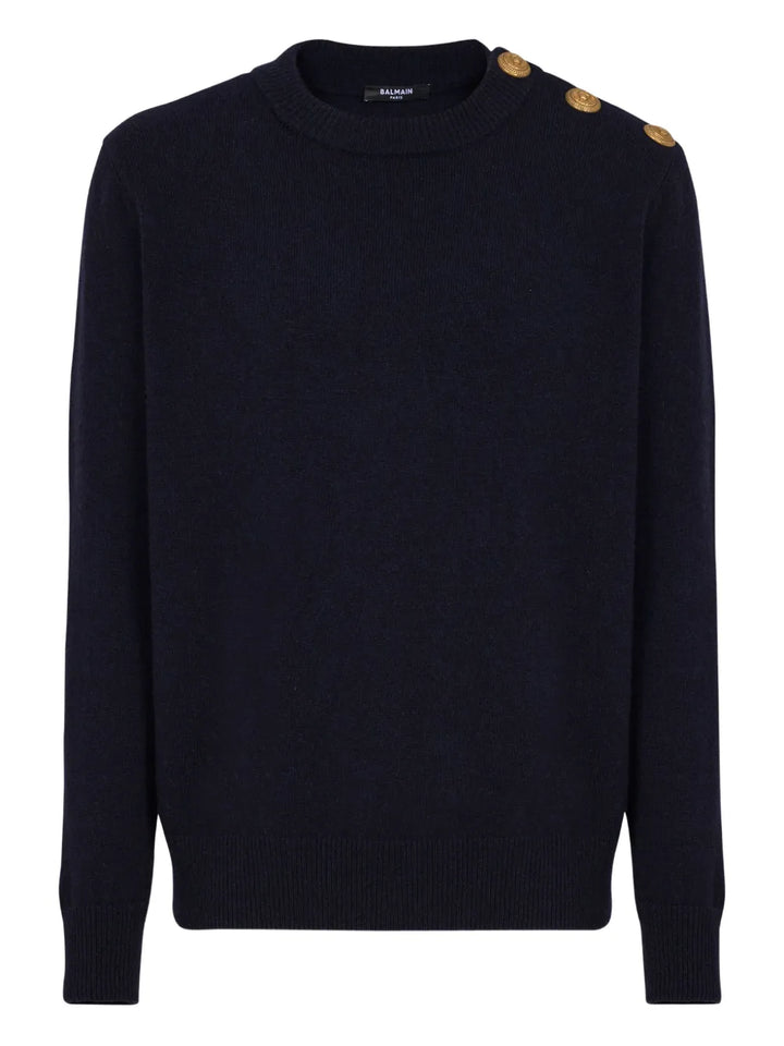 Balmain SWEATER - Blue | d7af723f7f18d6c298f90bc8557fbaedcafa065a