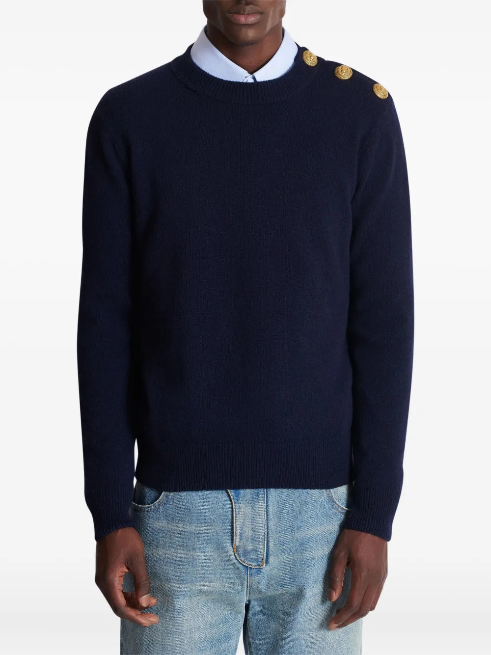 Balmain SWEATER - Blue | d8710cf3365bddd50e48cc3cbfa5d57d8df0ab0d