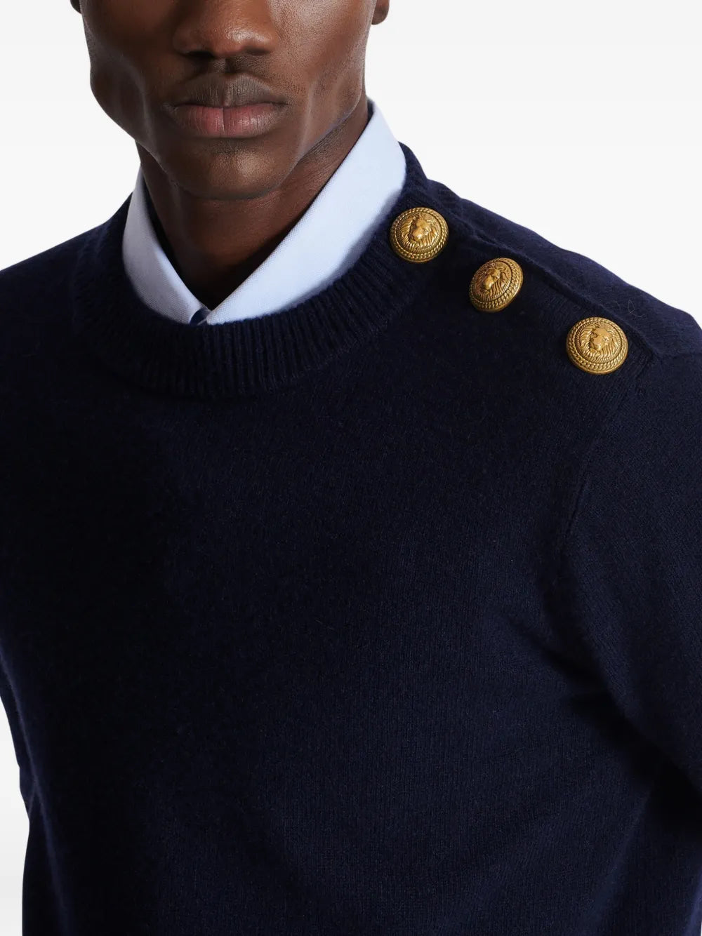 Balmain SWEATER - Blue | e1022dfecaa97e2ad7c42f3d78d81e9047d8db2c