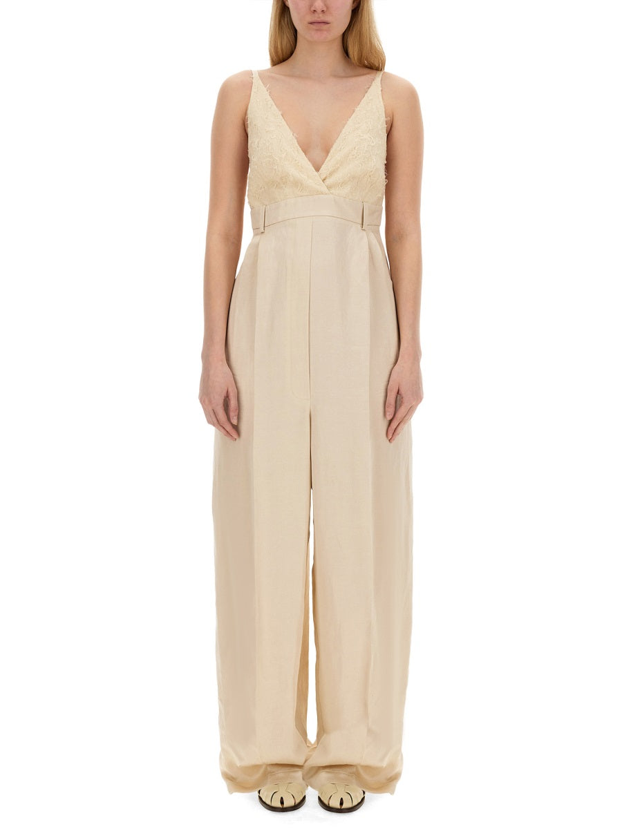 Alysi Jumpsuits - Beige | Wanan Luxury