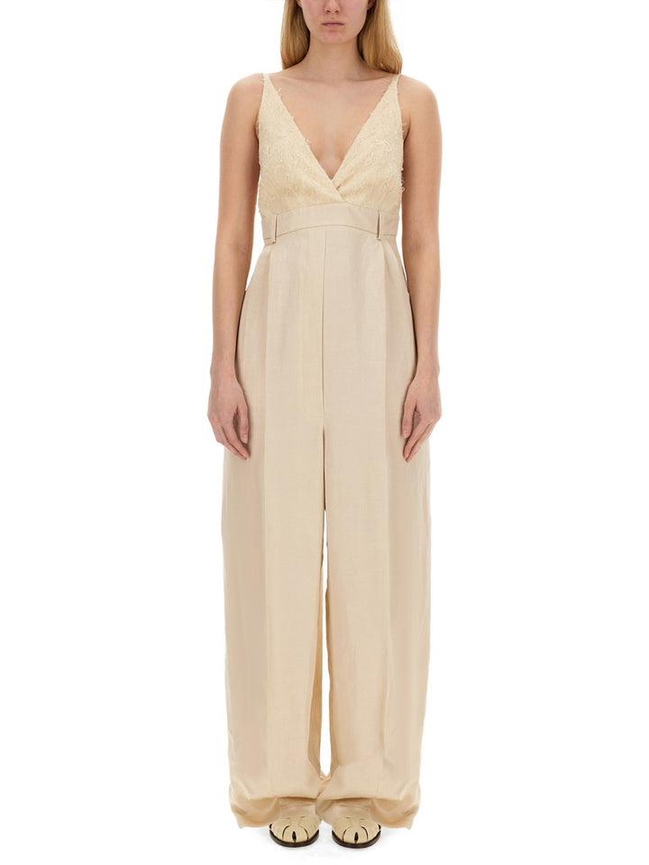 Alysi Jumpsuits - Beige | Wanan Luxury