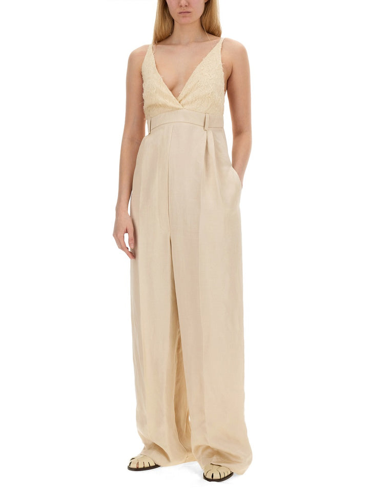 Alysi Jumpsuits - Beige | Wanan Luxury