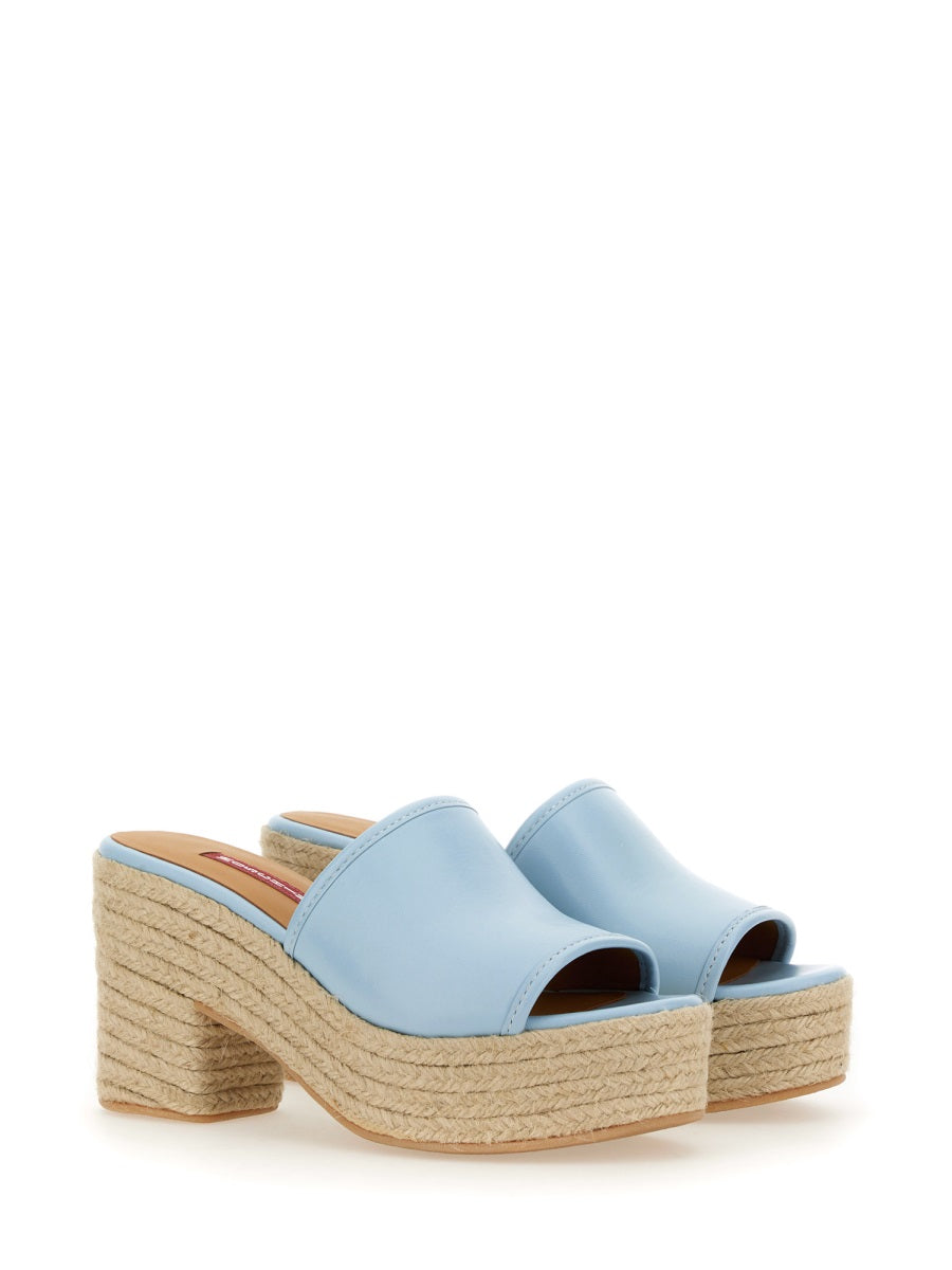 Moschino Jeans Sandals - White, Light Blue | Wanan Luxury
