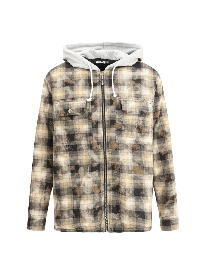 CURVED LOGO CHECK OVERSHIRT