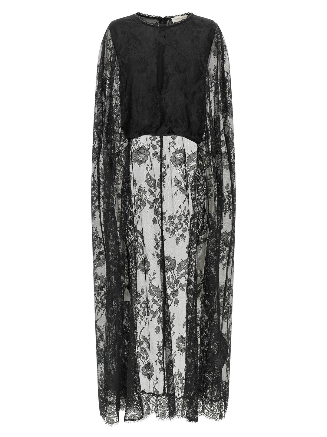 Zimmermann Valiant Lace Caped Top Dresses - Black | 0d718763d5304d9cde5e0640ea7b4e03f17bc4c0