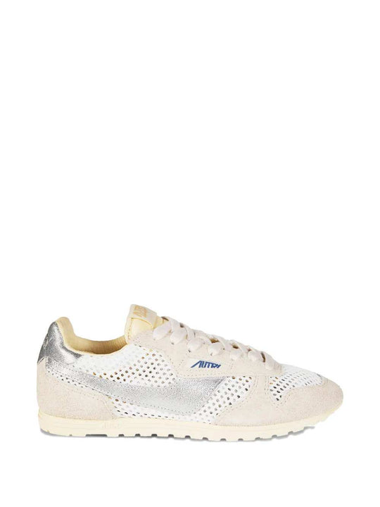 Perforated Lace-Up Sneakers