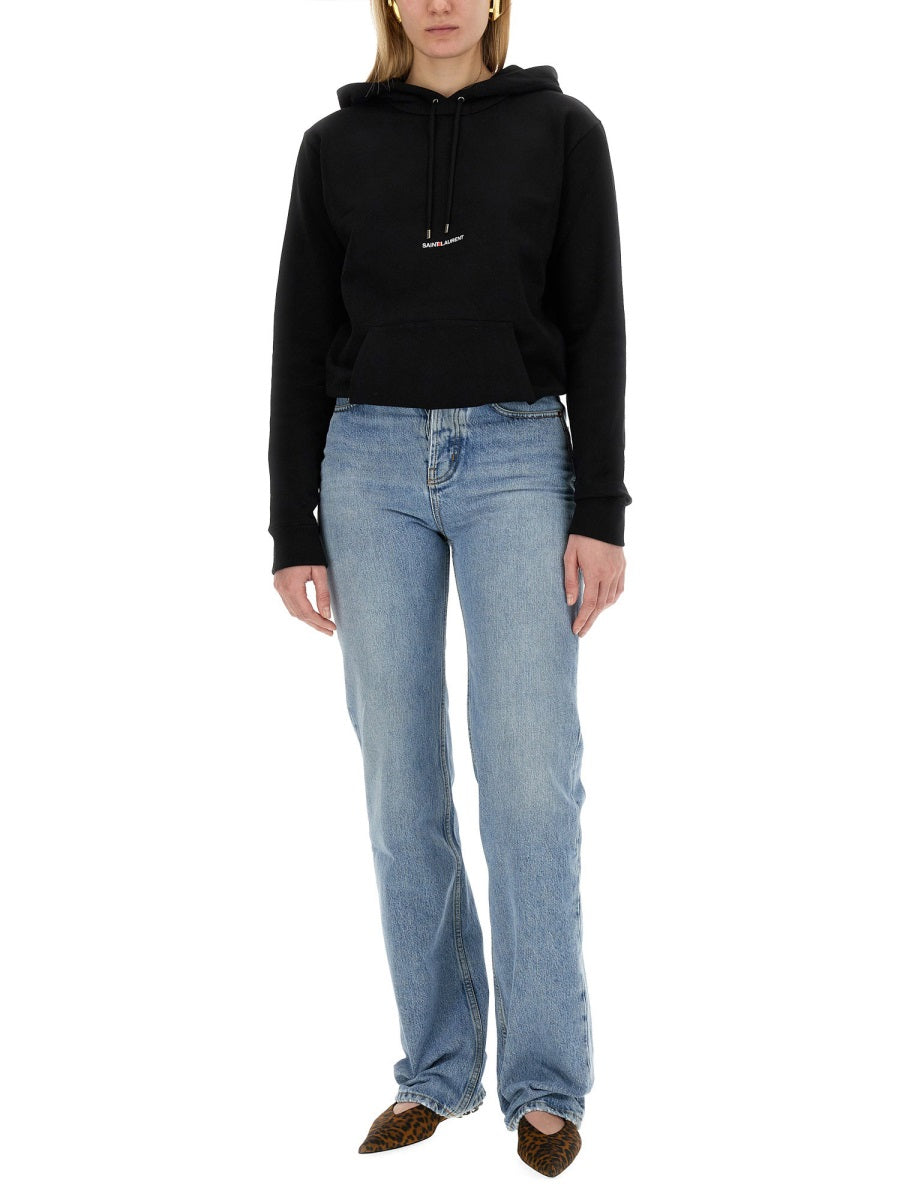 Saint Laurent Sweatshirts - Black | 1c86b3d8755046656c1e02b4b2eb1163f1a64ce1