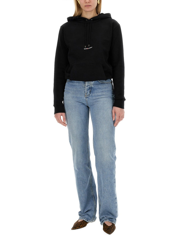 Saint Laurent Sweatshirts - Black | 1c86b3d8755046656c1e02b4b2eb1163f1a64ce1