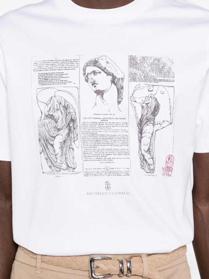 Brunello Cucinelli TSHIRT - White | ed44a9a051b4d4091ea0bf05ca4159f629080acd