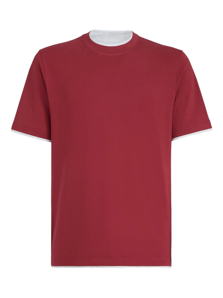 Brunello Cucinelli T-shirts - Red | 19ff0b9585bff73f0bf70e3d22562c7d0d5f53f0