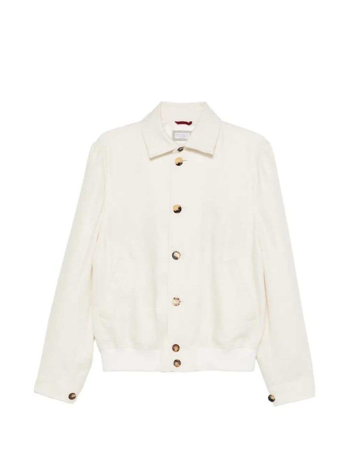 Brunello Cucinelli JACKET - White | bbbdc9001614ab9f7e62cb2df5b1f2333fe0ff06