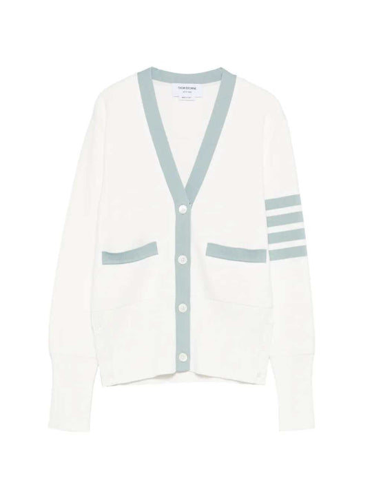 Cardigan With Striped Details