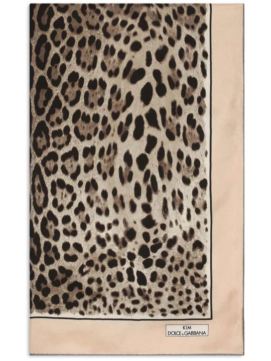 Kim Dolce & Gabbana Leopard Scarf