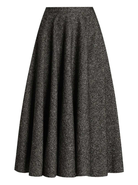 Flared Midi Skirt