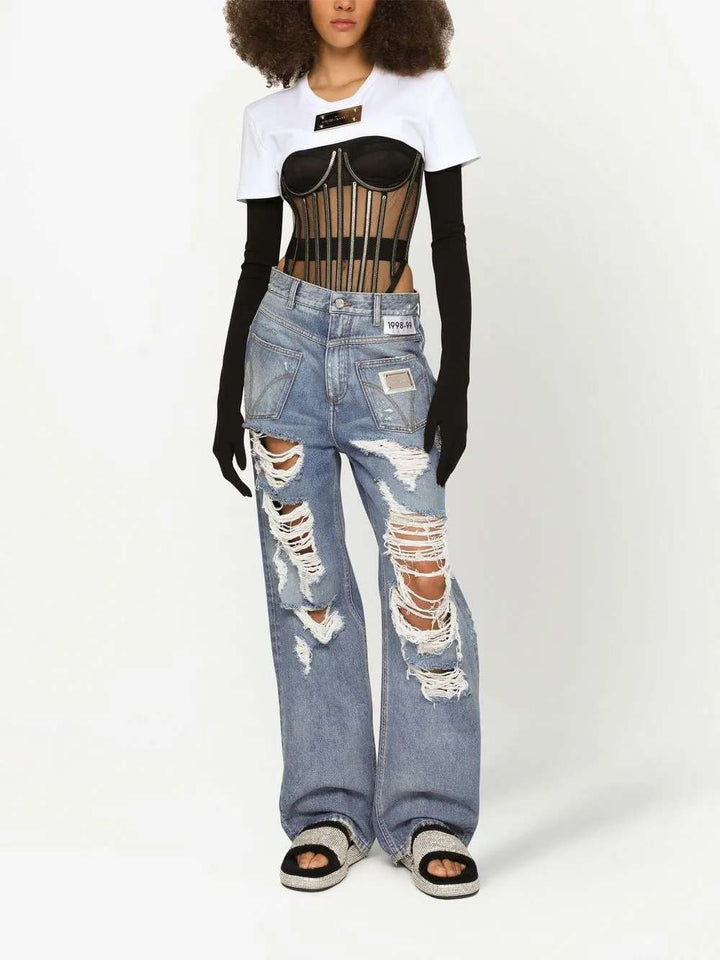 Dolce & Gabbana TOP - Black | eb1b17d43ffbdc64053a8d88e493e6398b8d4289