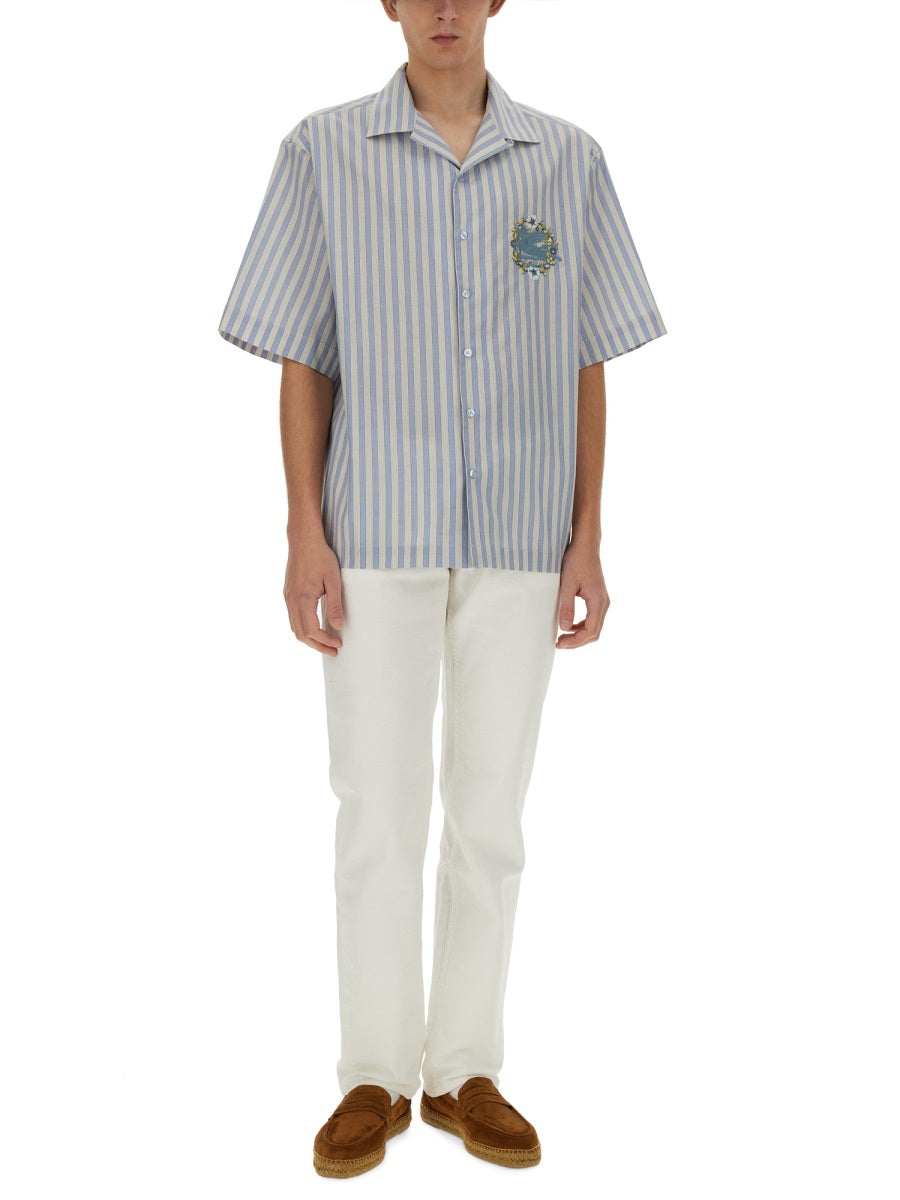 Etro Shirts - White, Light Blue | Wanan Luxury