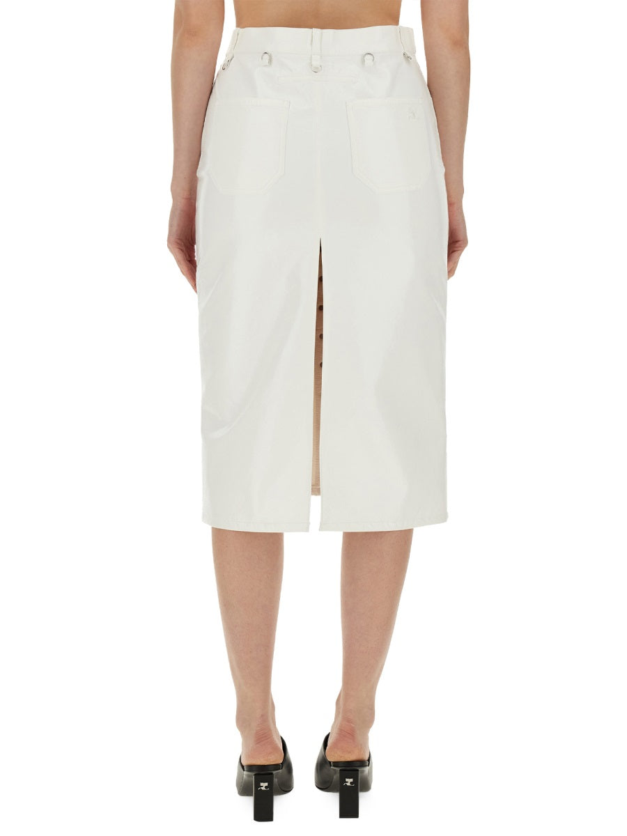 CourrèGes Skirts - White | 270bed27aea814b970f3b9f638203254e3a0d7a4