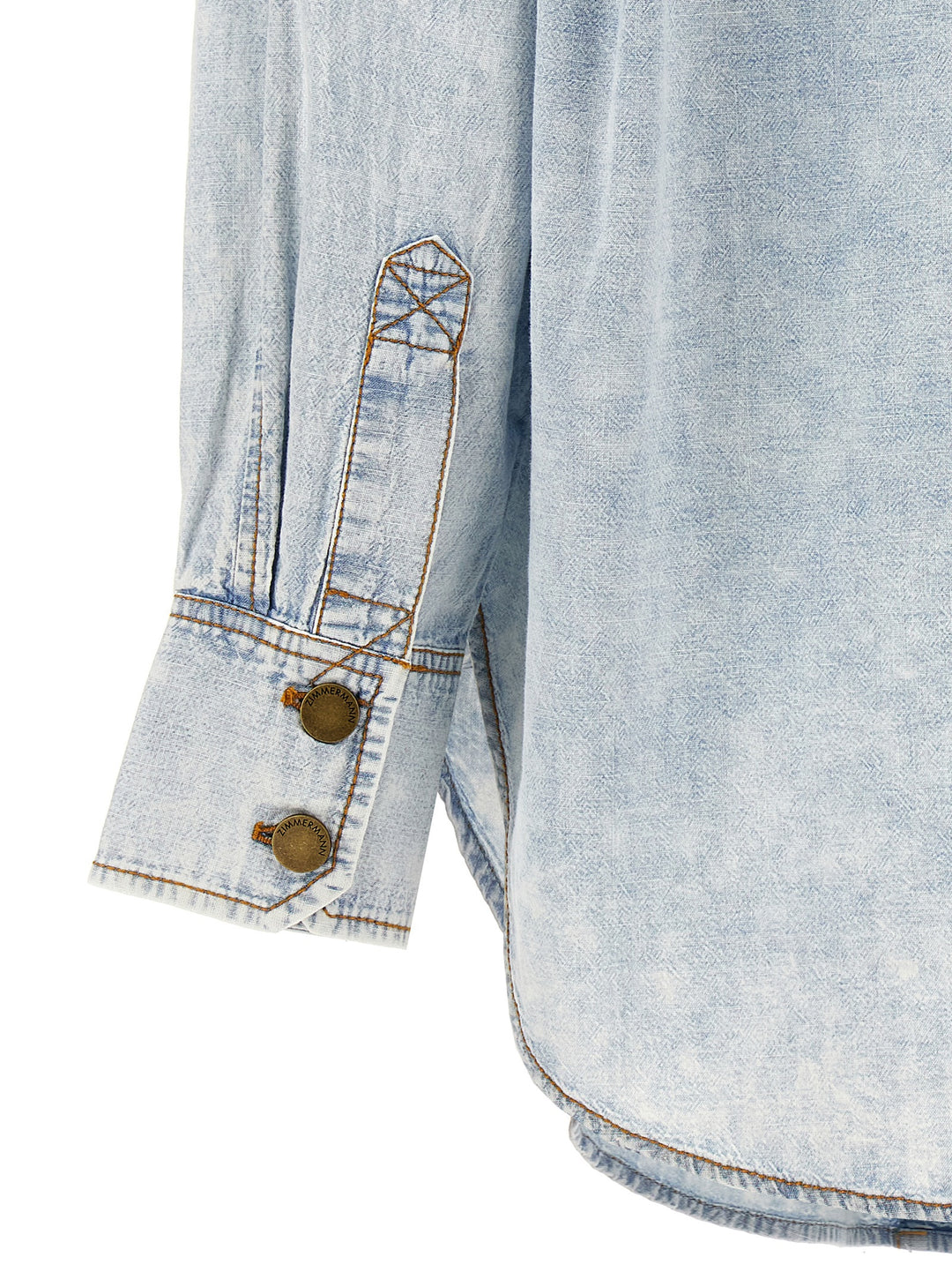 Denim Shirt Shirt, Blouse Light Blue