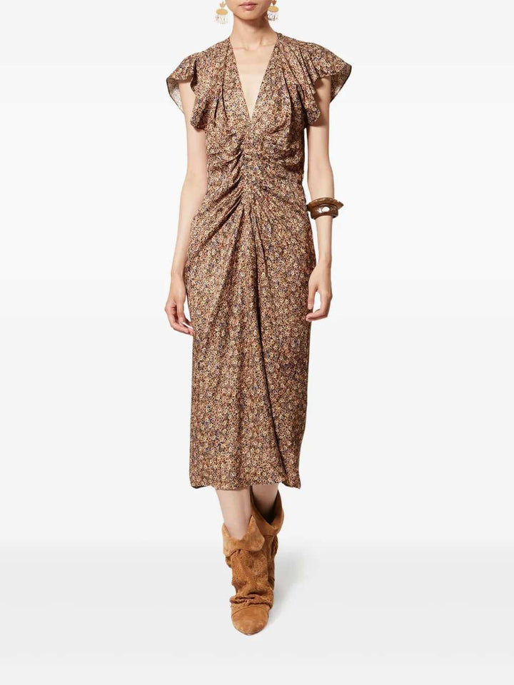 Marant DRESS - Brown | c3dcacc4a68f34dfe7eaf22455b4811509204e99
