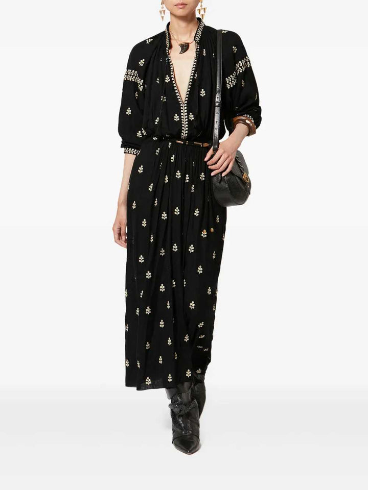 Marant DRESS - Black | d0b159fb9ba518db3c3650c4c37fe82c8fc719ba