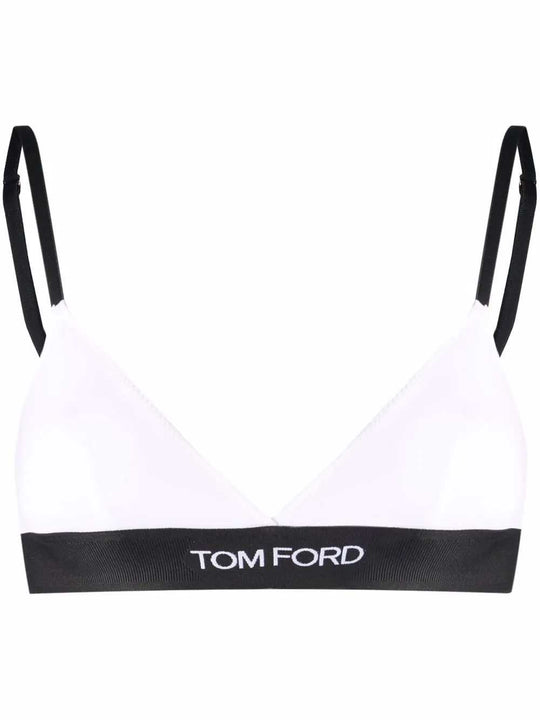 Triangle Bra With Logo Band