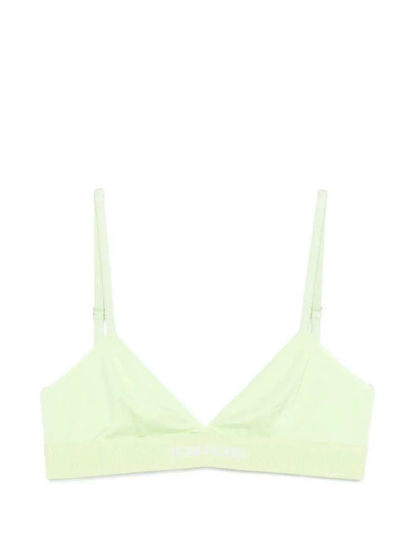 Bra With Triangle Logo Detail