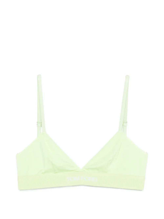 Bra With Triangle Logo Detail
