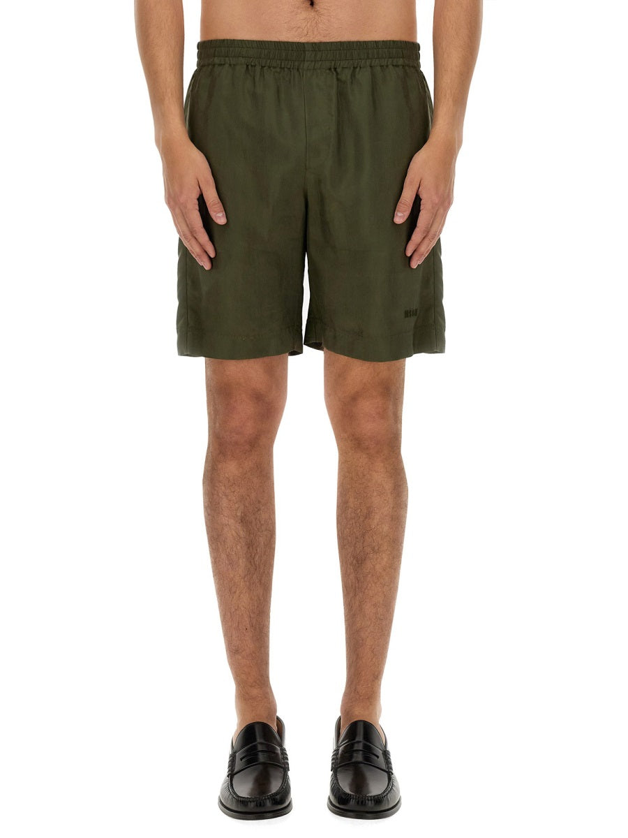 MSGM Shorts - Green | Wanan Luxury