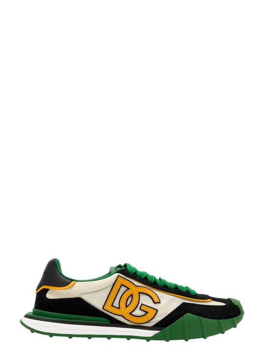 Low-Top Nylon+V.Nap+V. Sneakers